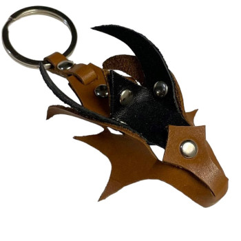 Кожаный брелок b01 Дракон