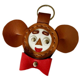 Кожаный брелок b23 Чебурашка