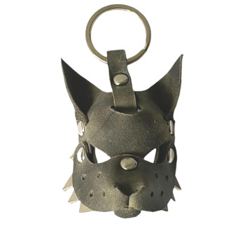 Кожаный брелок b09 Волк