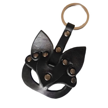 Кожаный брелок b06 Кошка